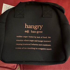 MYTAGAKINGS Foodie Tote - Black Hangry Definition